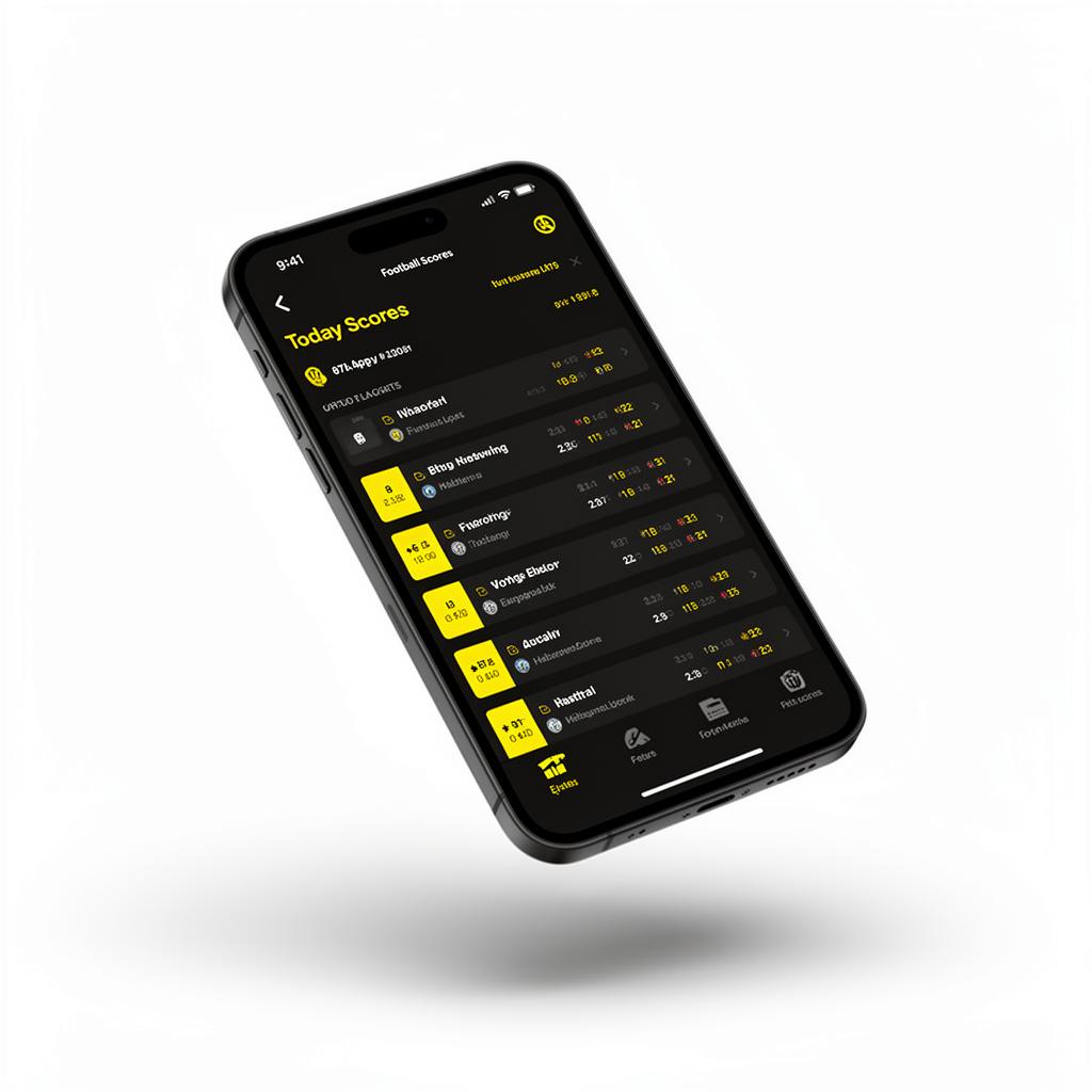 Football Scores – Live Today app screen